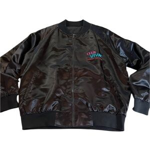Vintage Satin bomber jacket former Hacienda Hotel & Casino in Las Vegas. XL